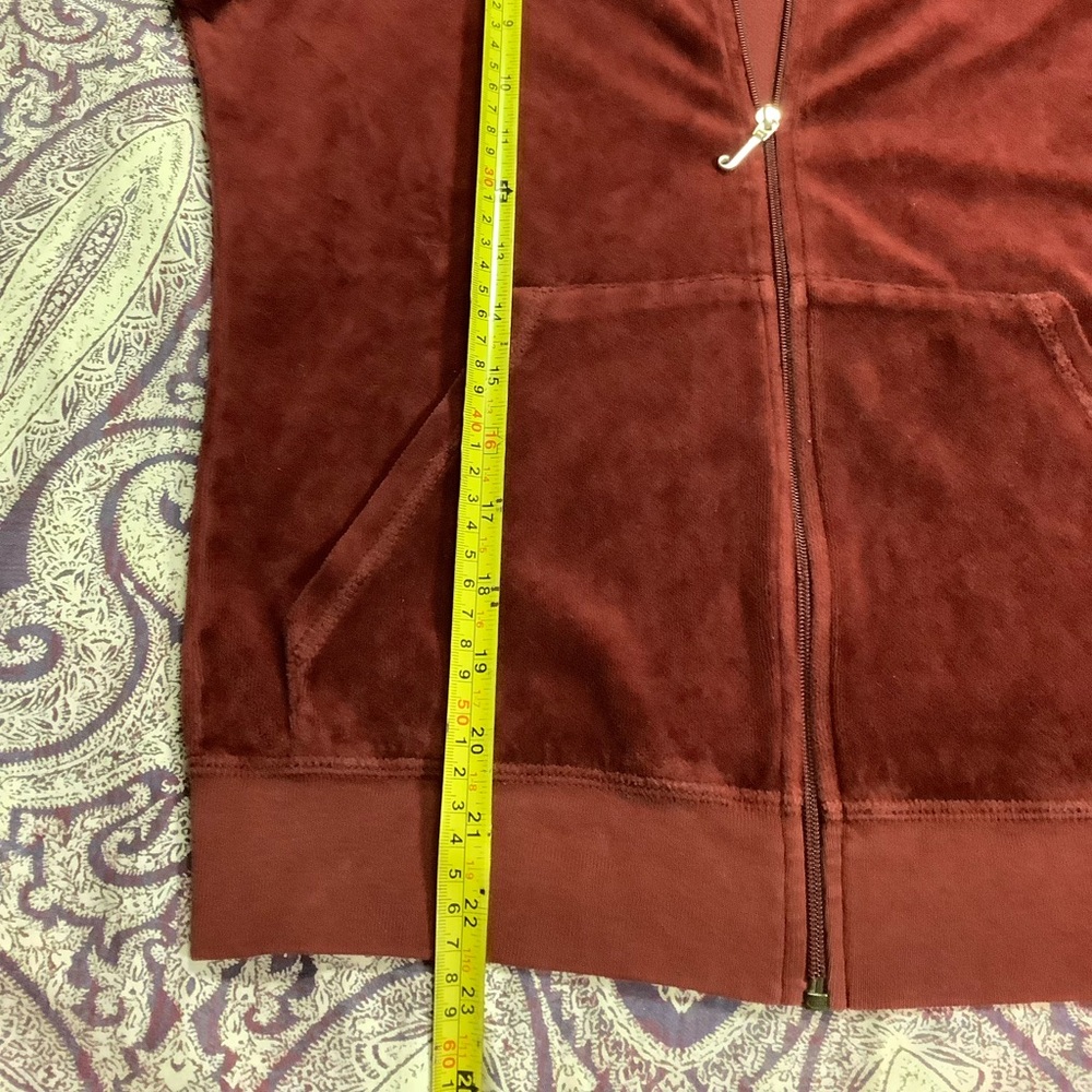 Juicy Couture Y2K Velour Pants 33 x 29 Zip Up Hoodie Tracksuit - Picture 5 of 15